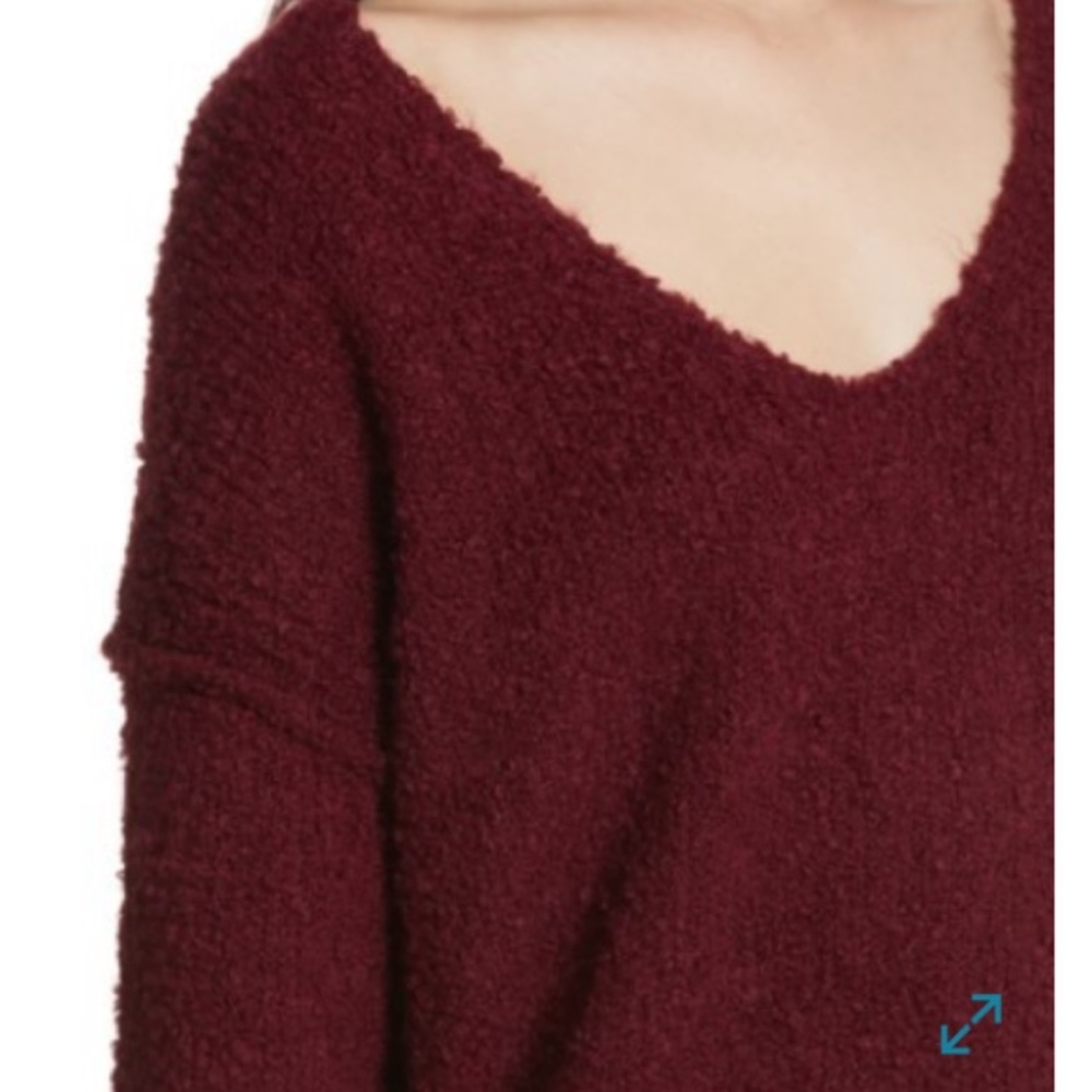 Free People alpaca blend Lofty V-neck sweater - Picture 7 of 8